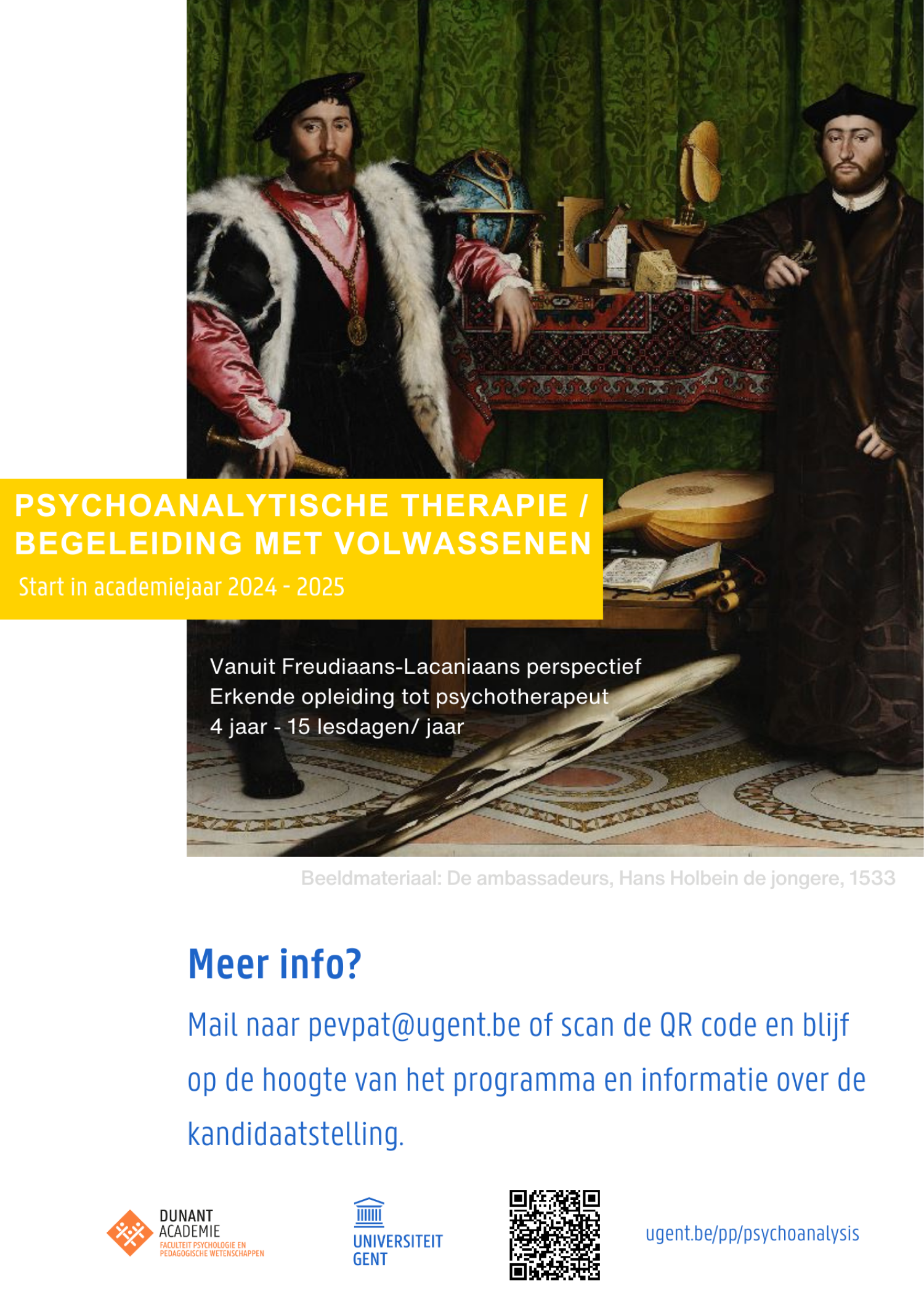 Flyer psychoanalyse volwassenen